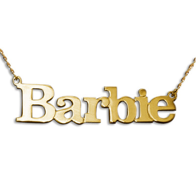 Solid 14k Gold Name Necklace